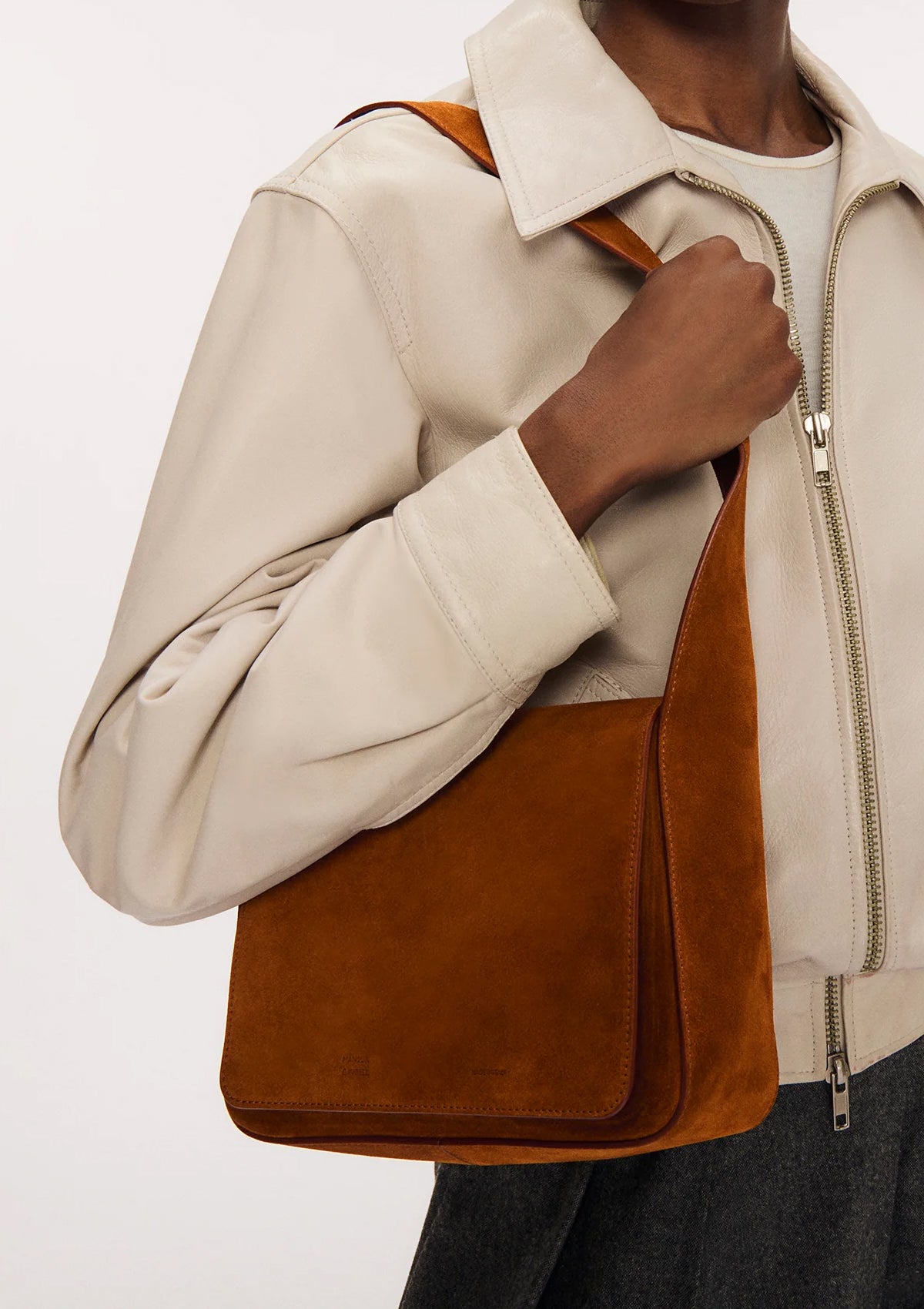 Box Shoulder Bag | Saddle Suede