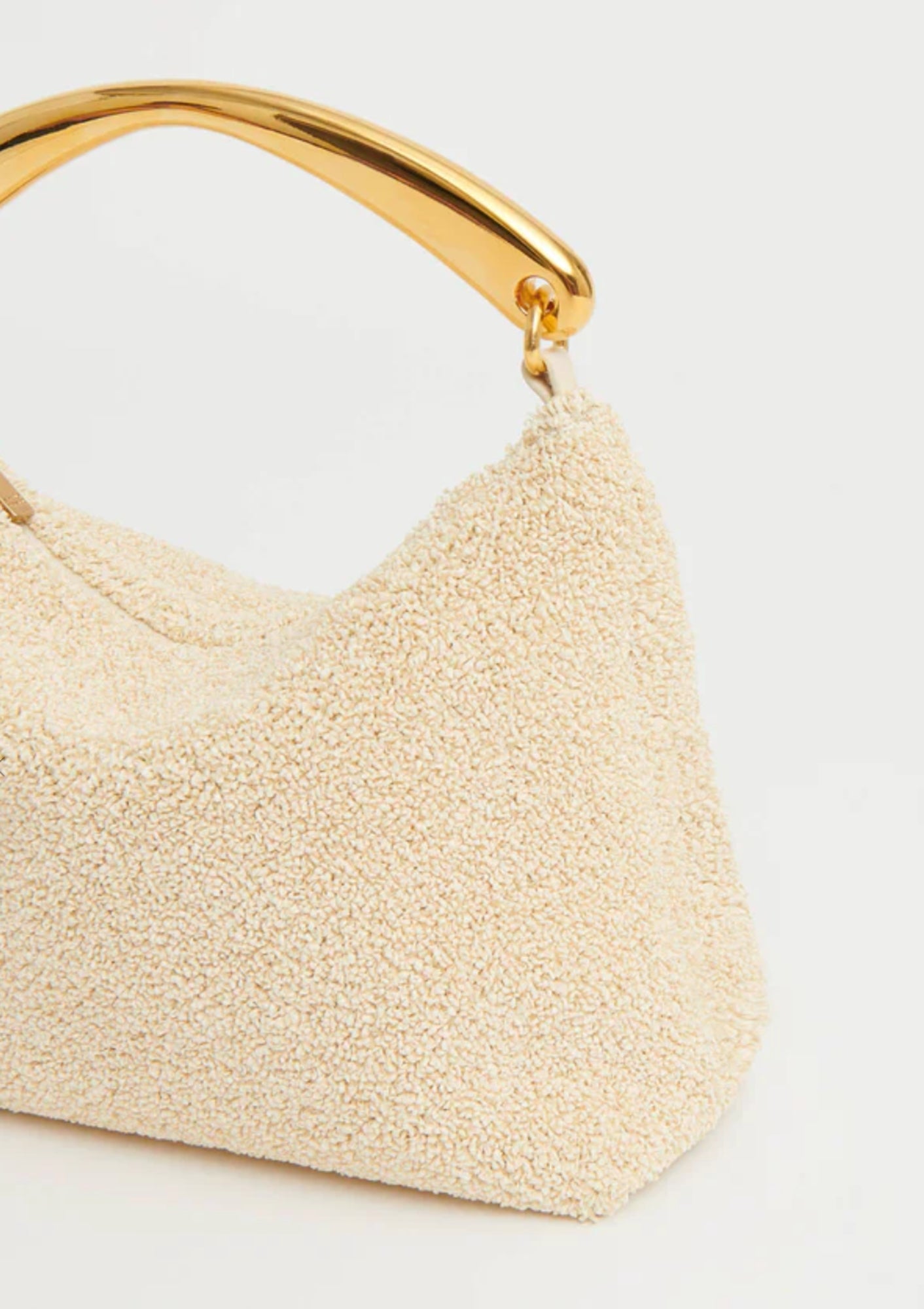 Metal Handle Hera | Jasmine Textured Raffia