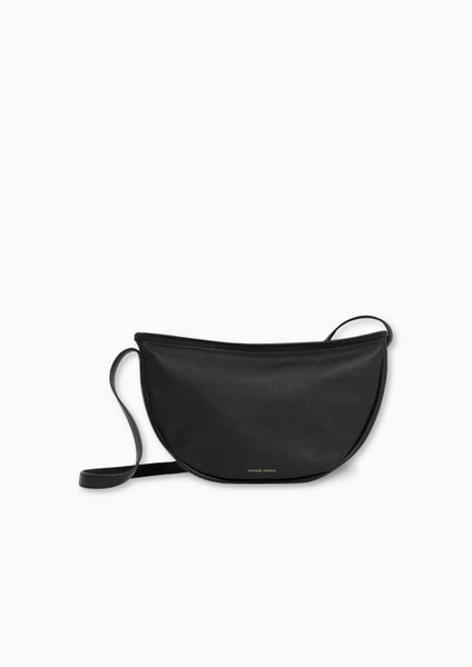 rare* Mansur Gavriel Black Canvas And Leather Backpack Bag