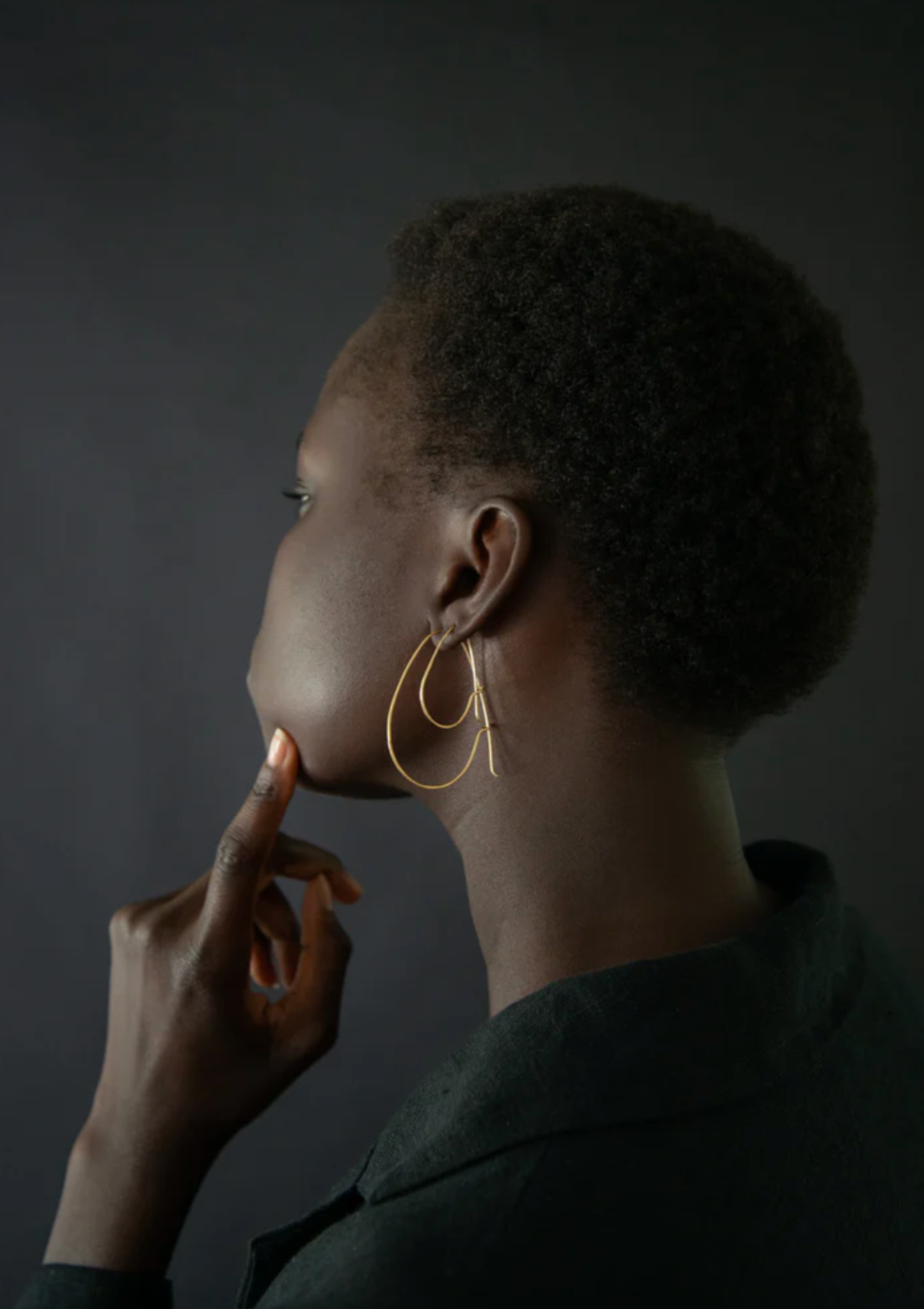 14k Small Egg Hoops