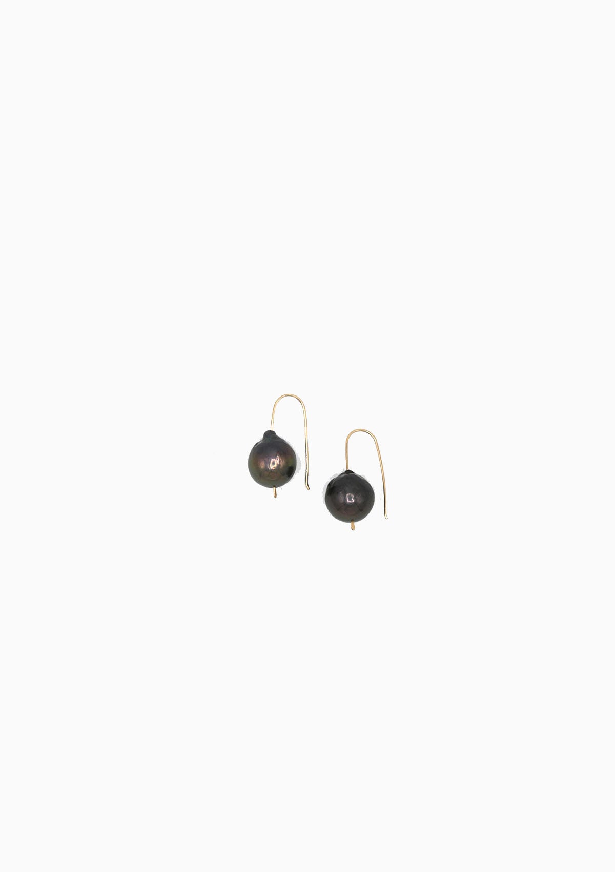 Baroque Pearl Drop Earrings | Charcoal