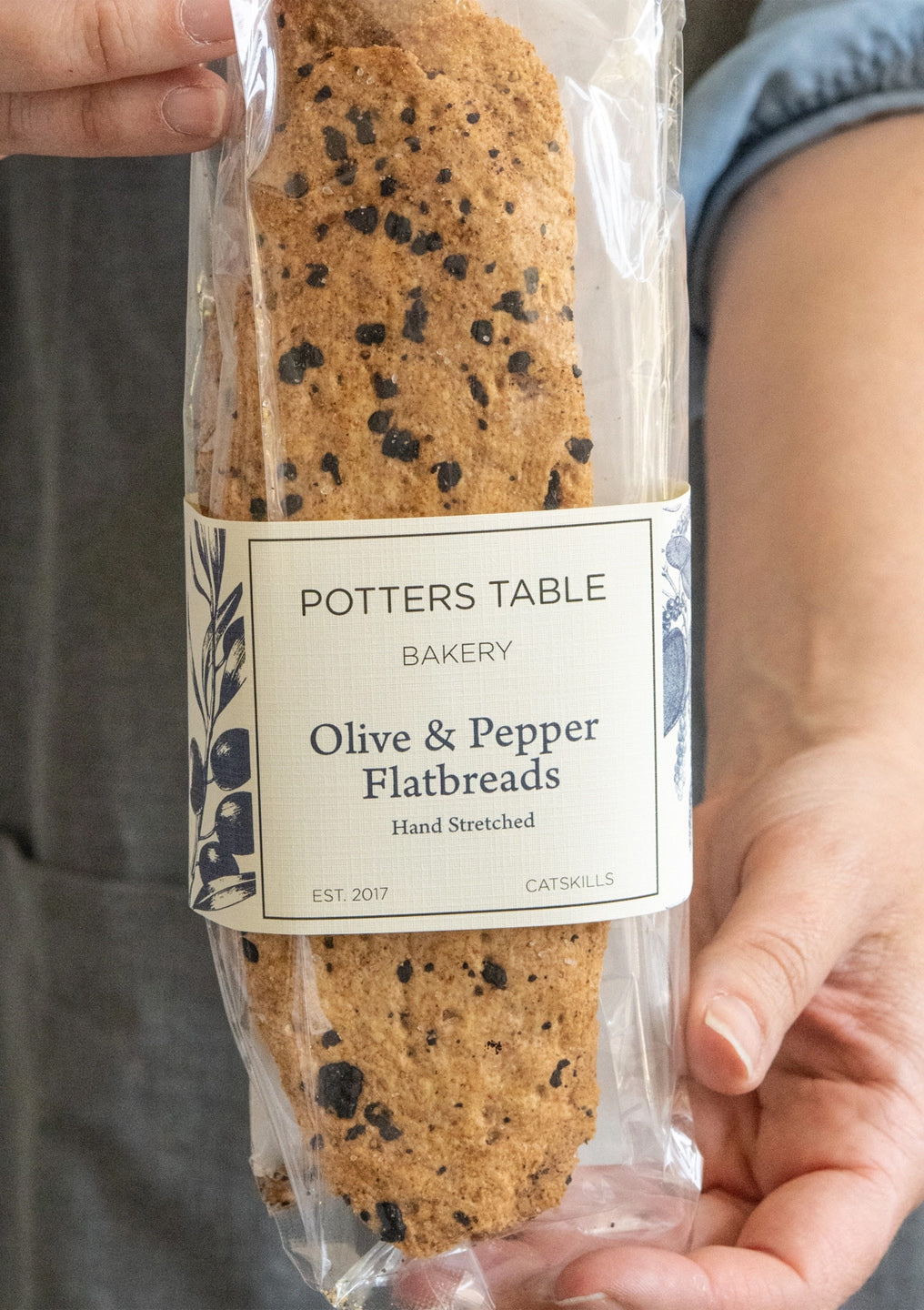 Cured Olive & Cracked Pepper Flatbreads