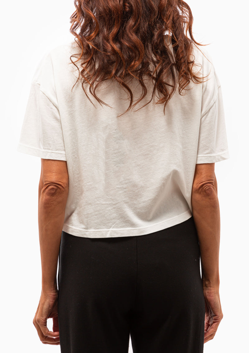 Cosmic Hand Graphic Claudia Top | Dirty White