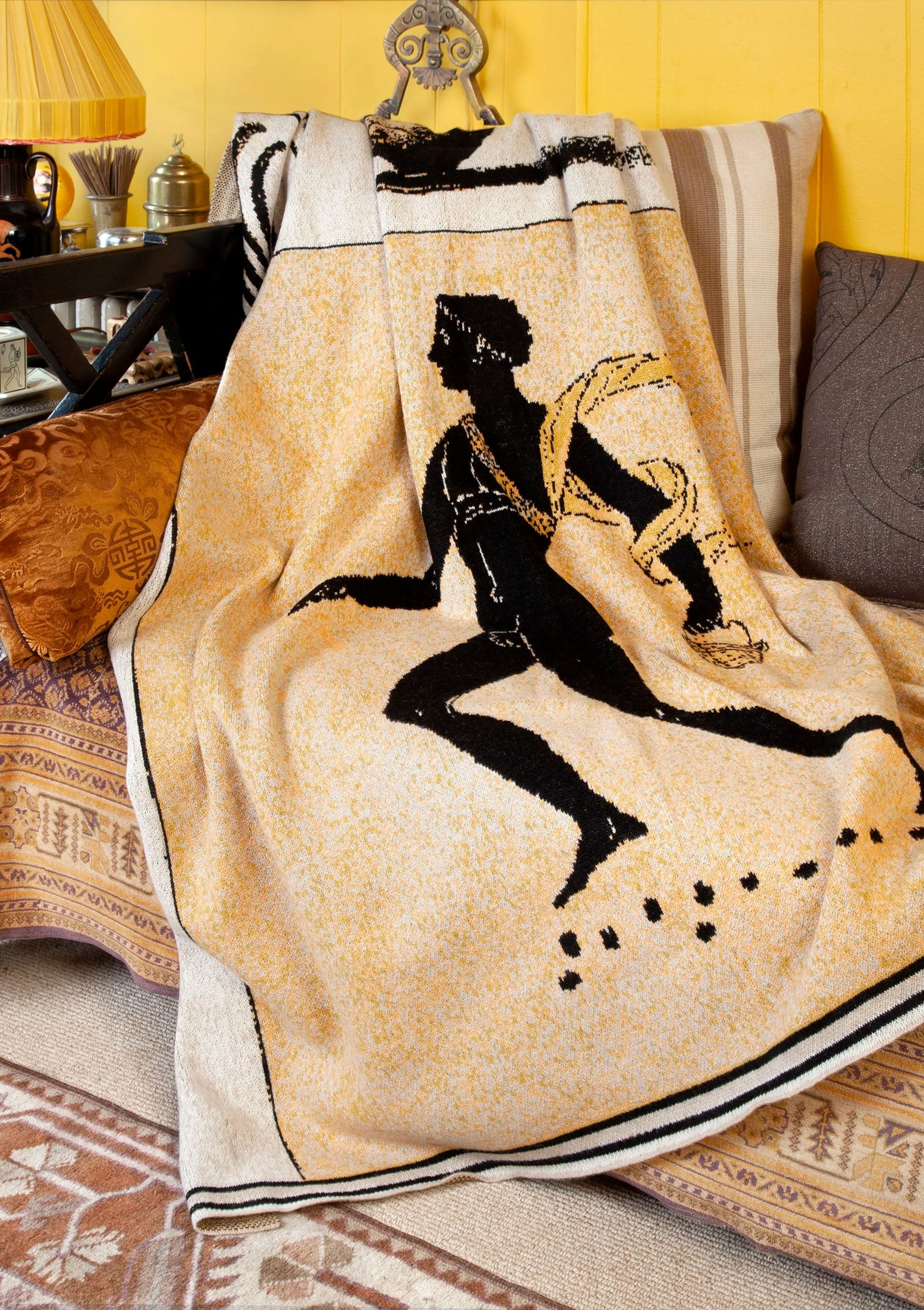 Greek Painting Throw | 51" x 71"