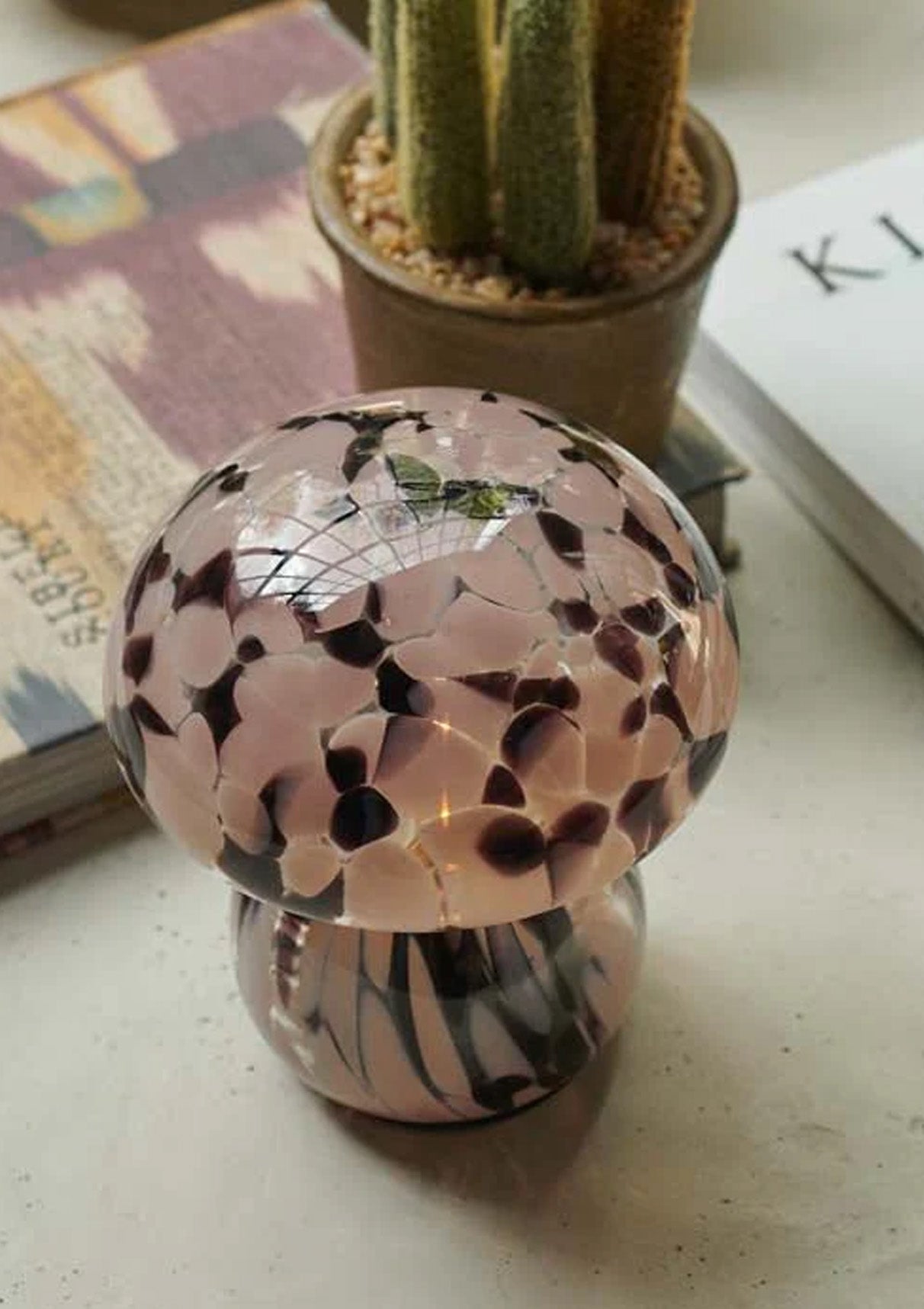 Small Mushroom Cordless Table Lamp | Dusk