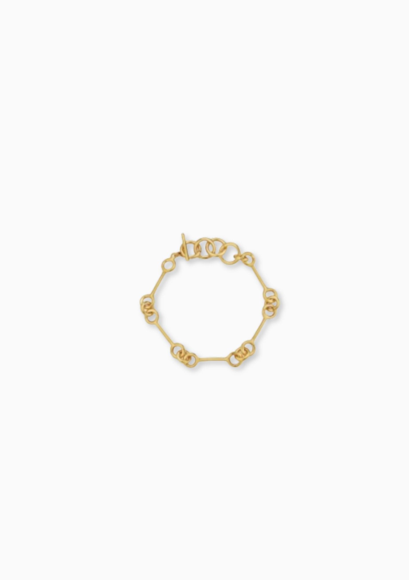 Gold Code Link Bracelet by Soko, available at Diani.