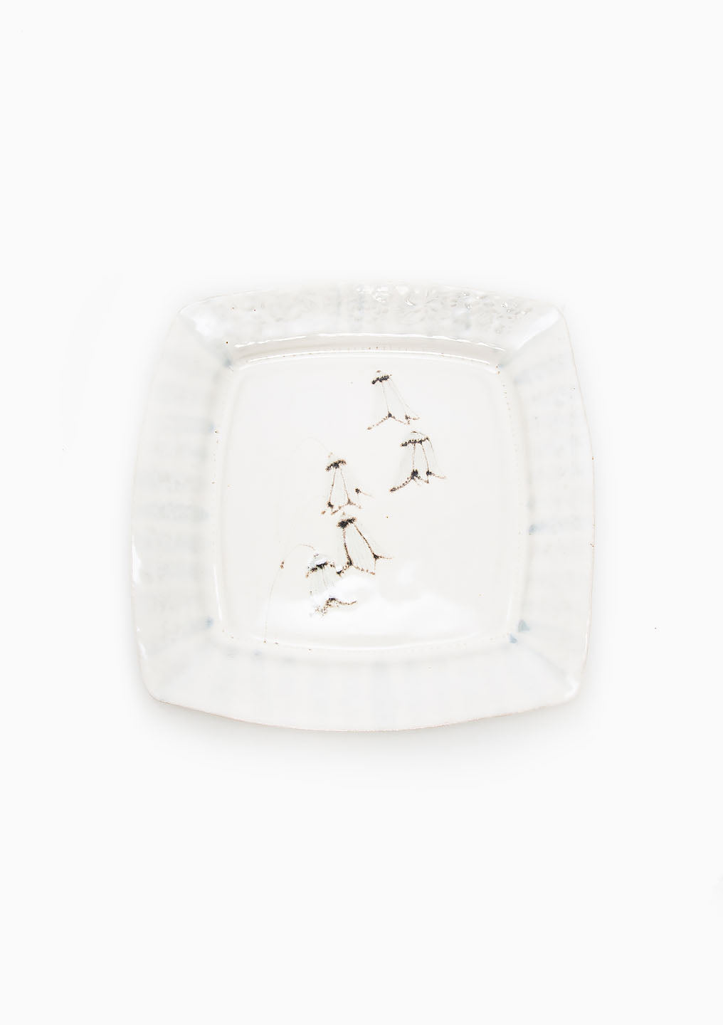 Large Square Platter Wildflower Light Blue 3