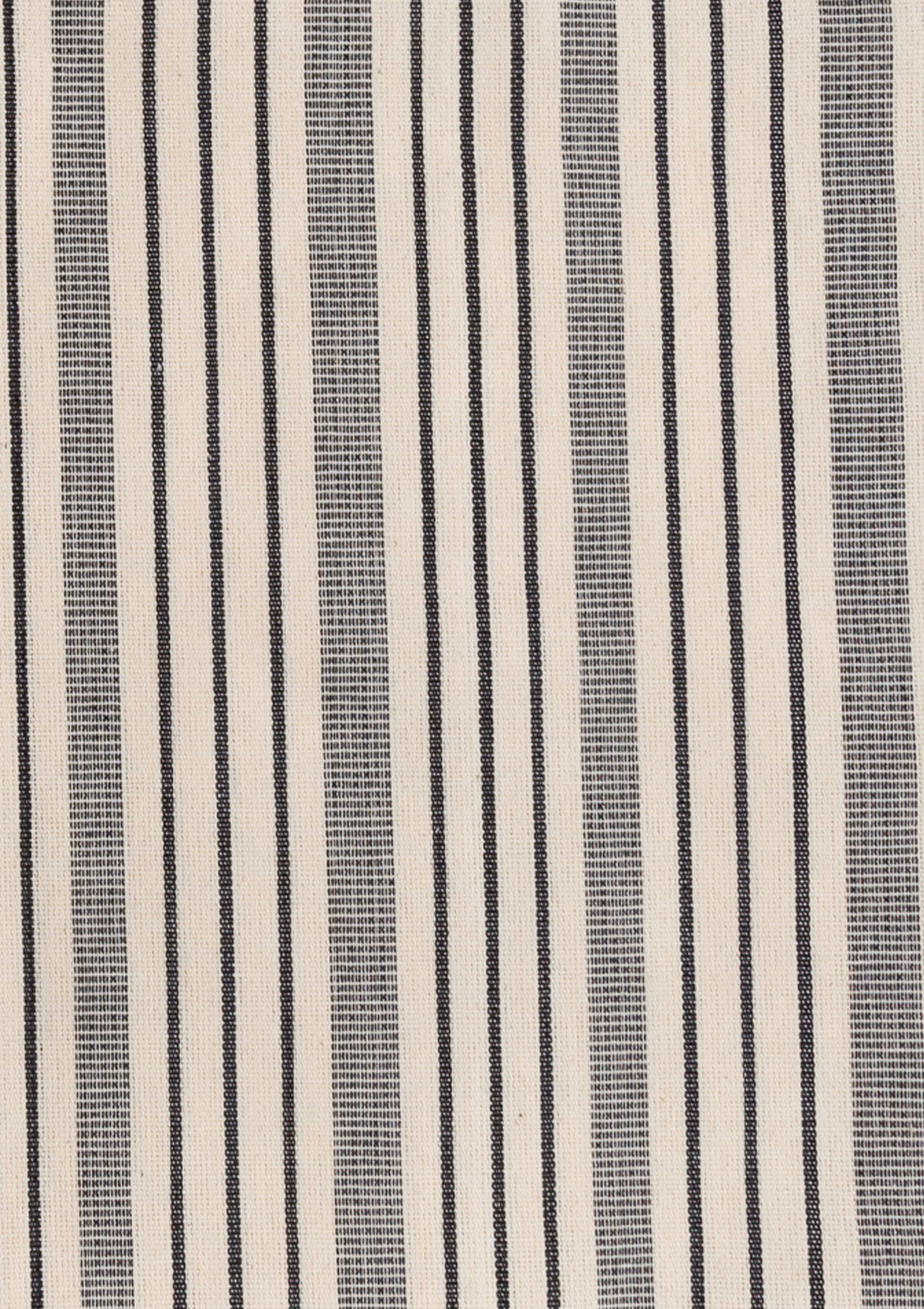 Table Runner With Fringes, Natural/Navy Quad Stripe | 18" x 120"