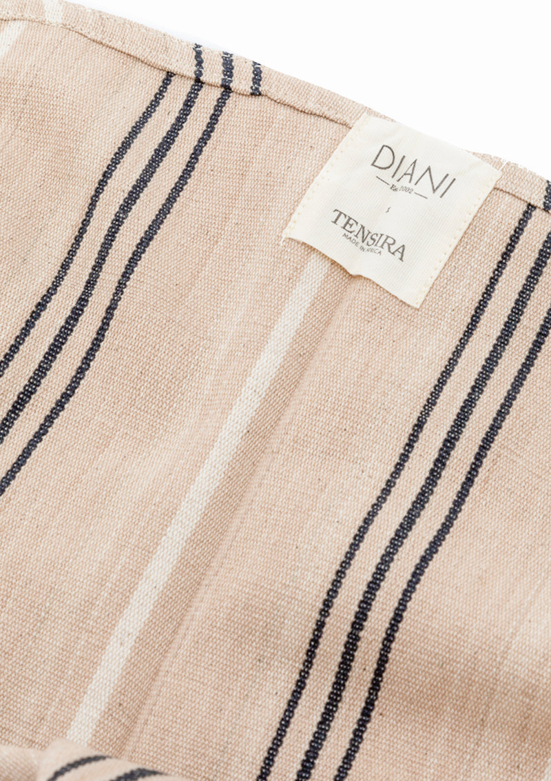 Table Cloth Round | DIANI Signature Stripe, 99" x 99"