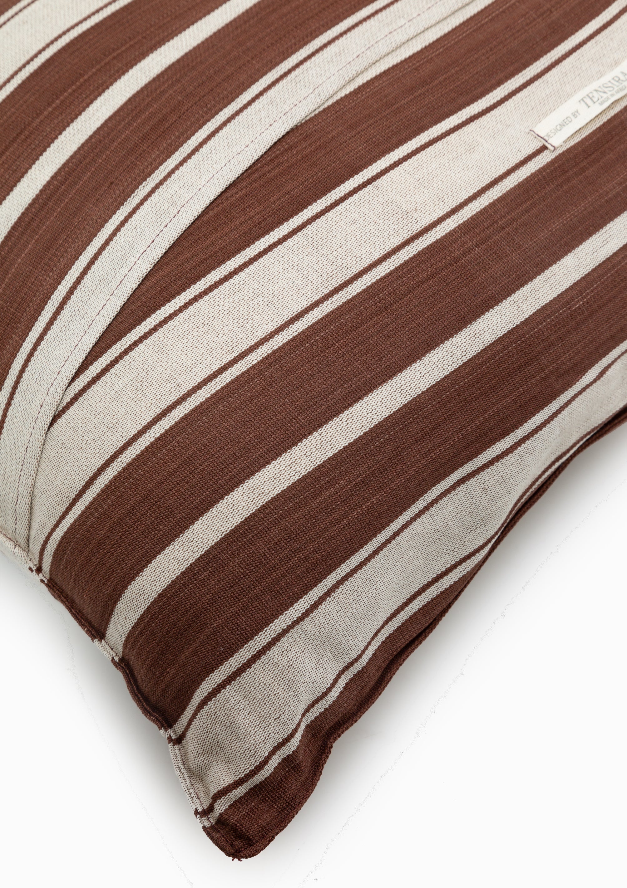 New Cushion, Chocolate Brown/Ecru | 16" x 24"