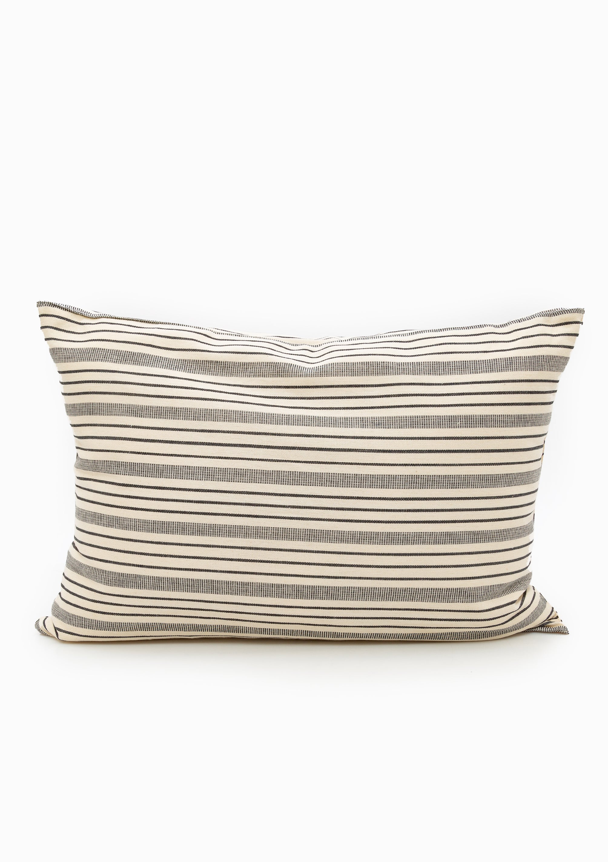 New Cushion, Natural/Navy Quad Stripe | 16" x 24"