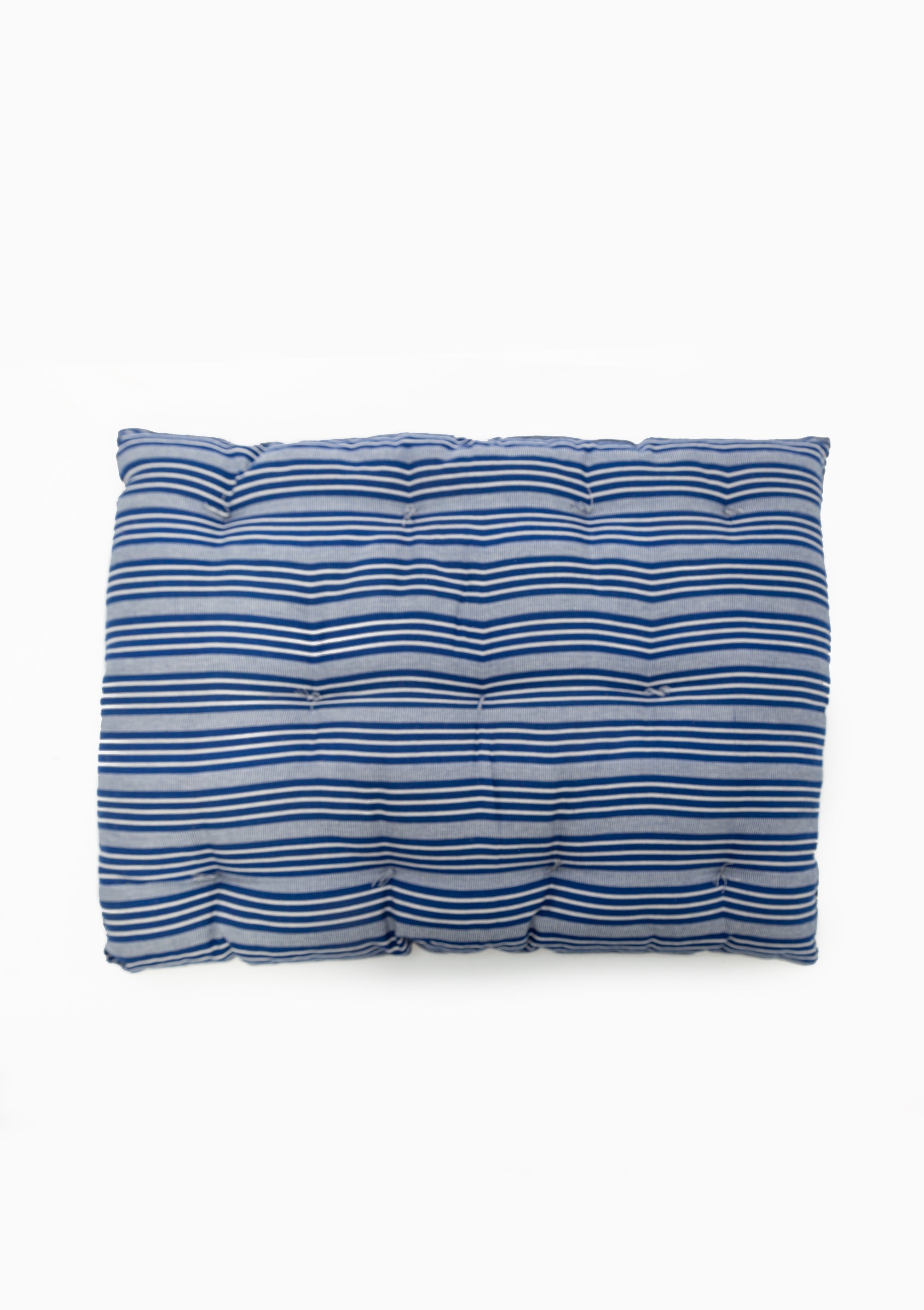 New Small Pet Bed, Navy Quad Stripe | 24" x 33"