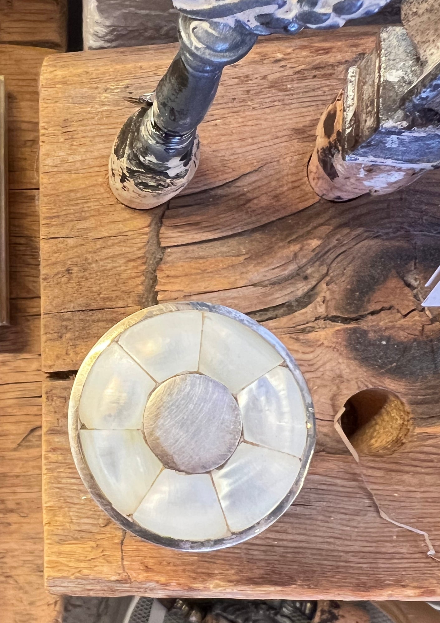 The Royal Cork bottle stopper with mother of pearl inlay on top, available at Diani.