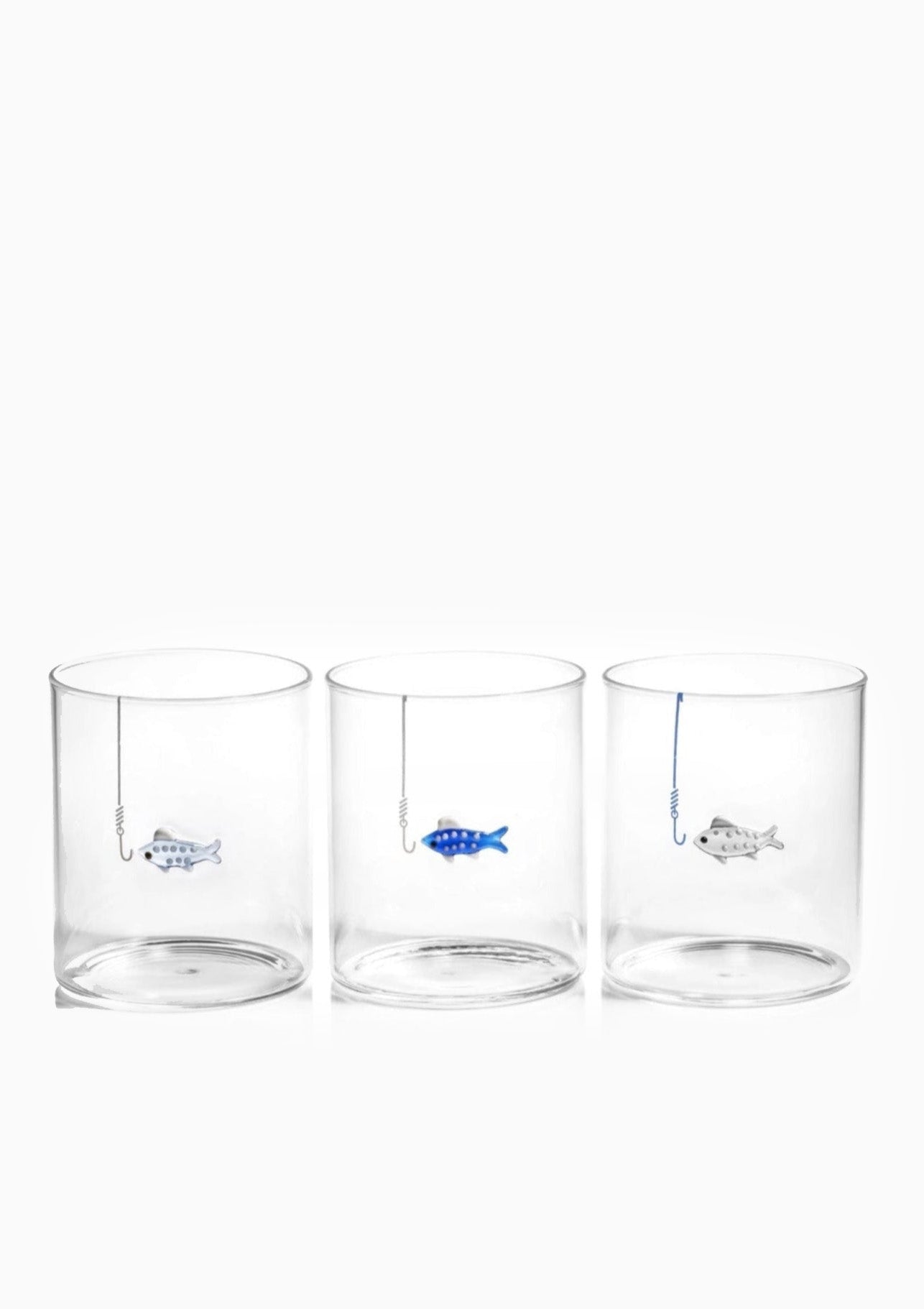 Tidal Sip Glass Tumbler | Set Of 3