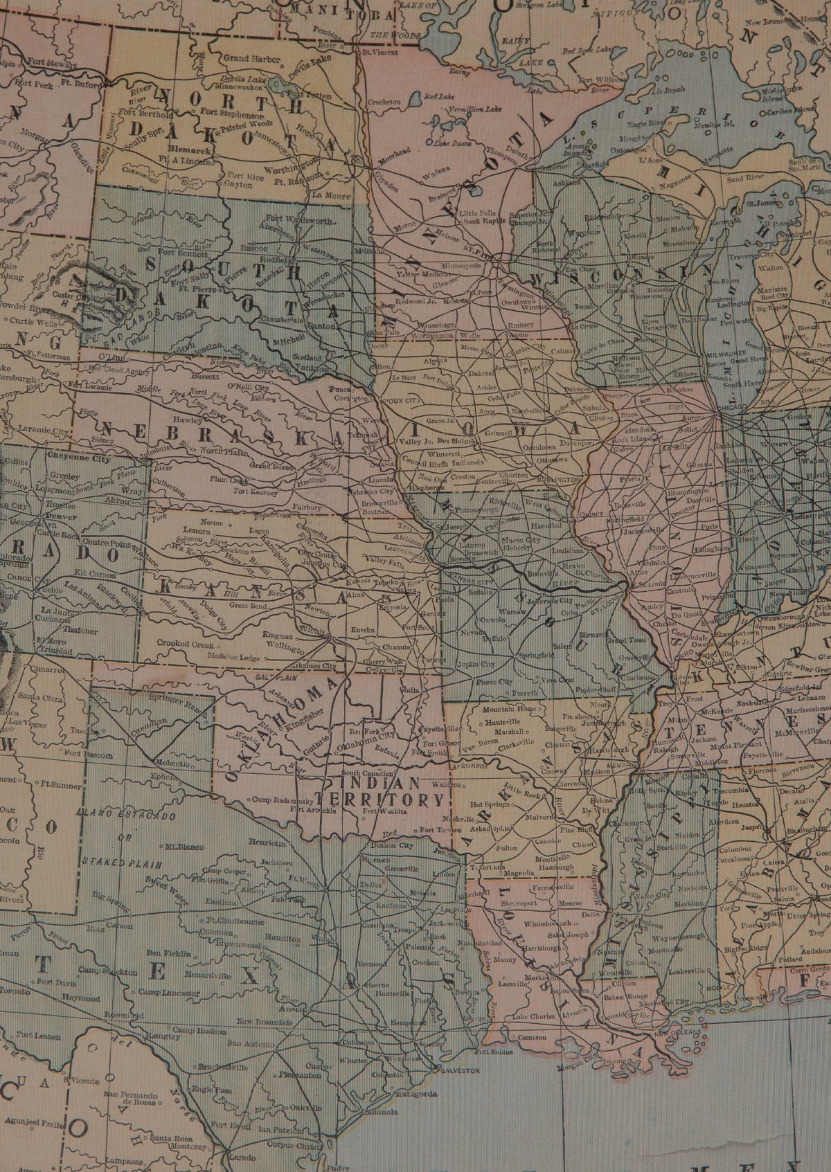 Vintage United States Map | 24" x 32"