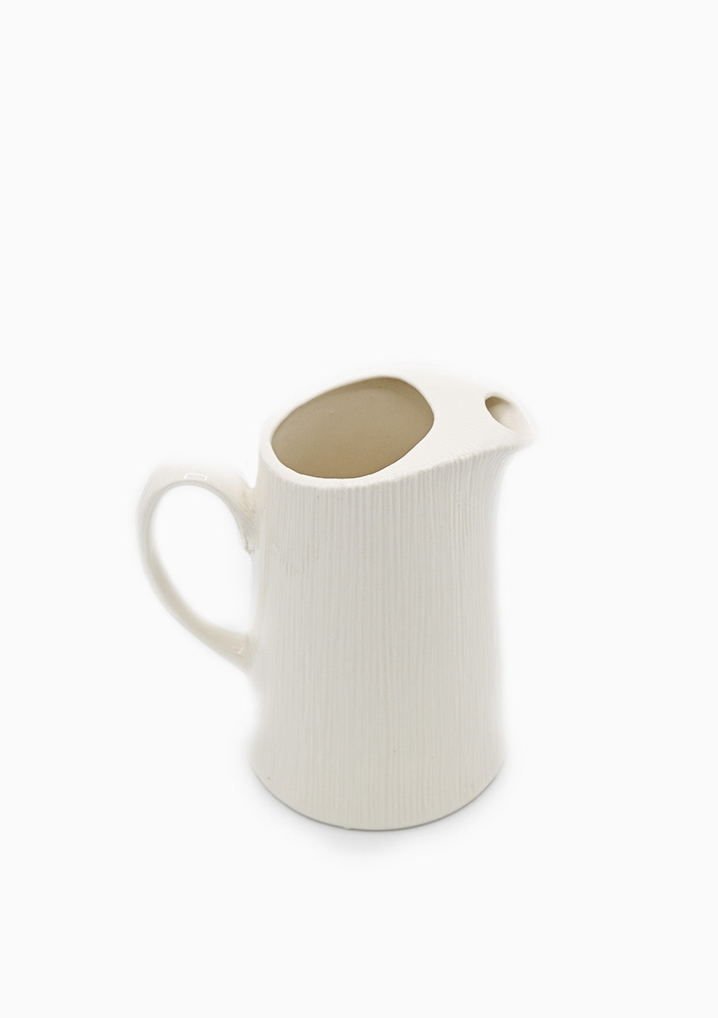 Vintage Ribbed Water Pitcher