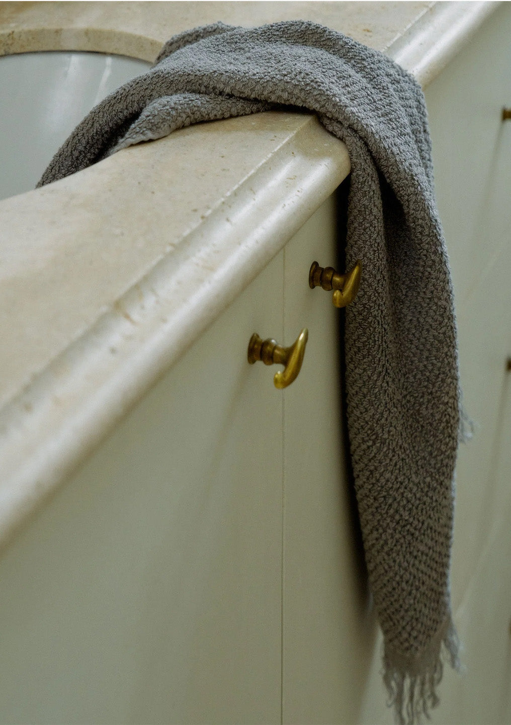 Pure Linen Hand Towel  | Pebble