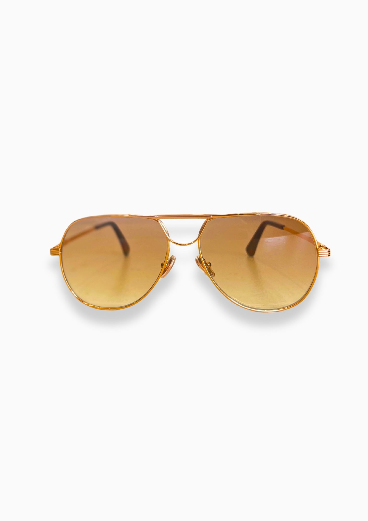 Carter Aviator Style Sunglasses | Rose Gold/Honey