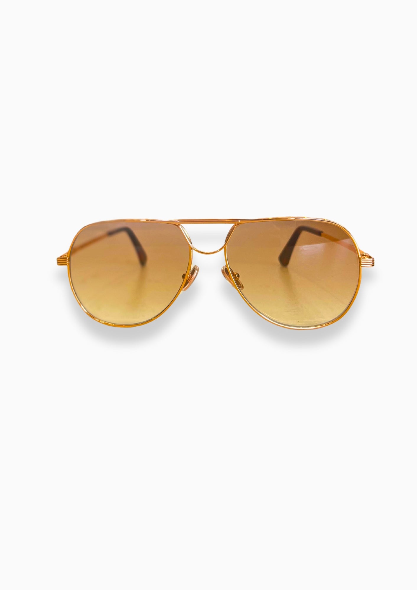 Carter Aviator Style Sunglasses | Rose Gold/Honey