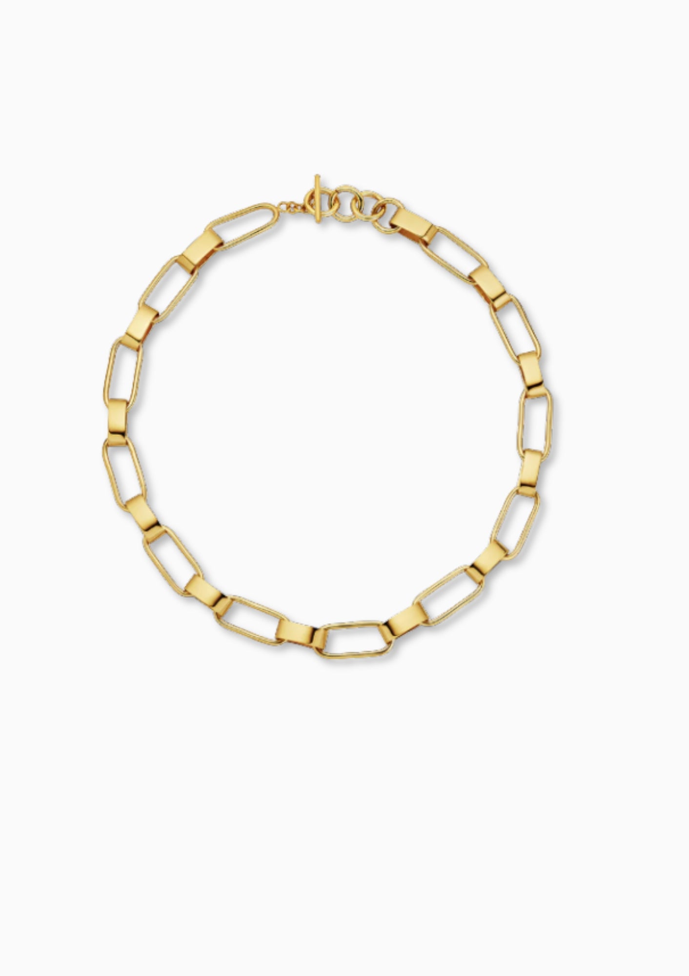 Soko Capsule Collar Necklace in Gold. Available at Diani.