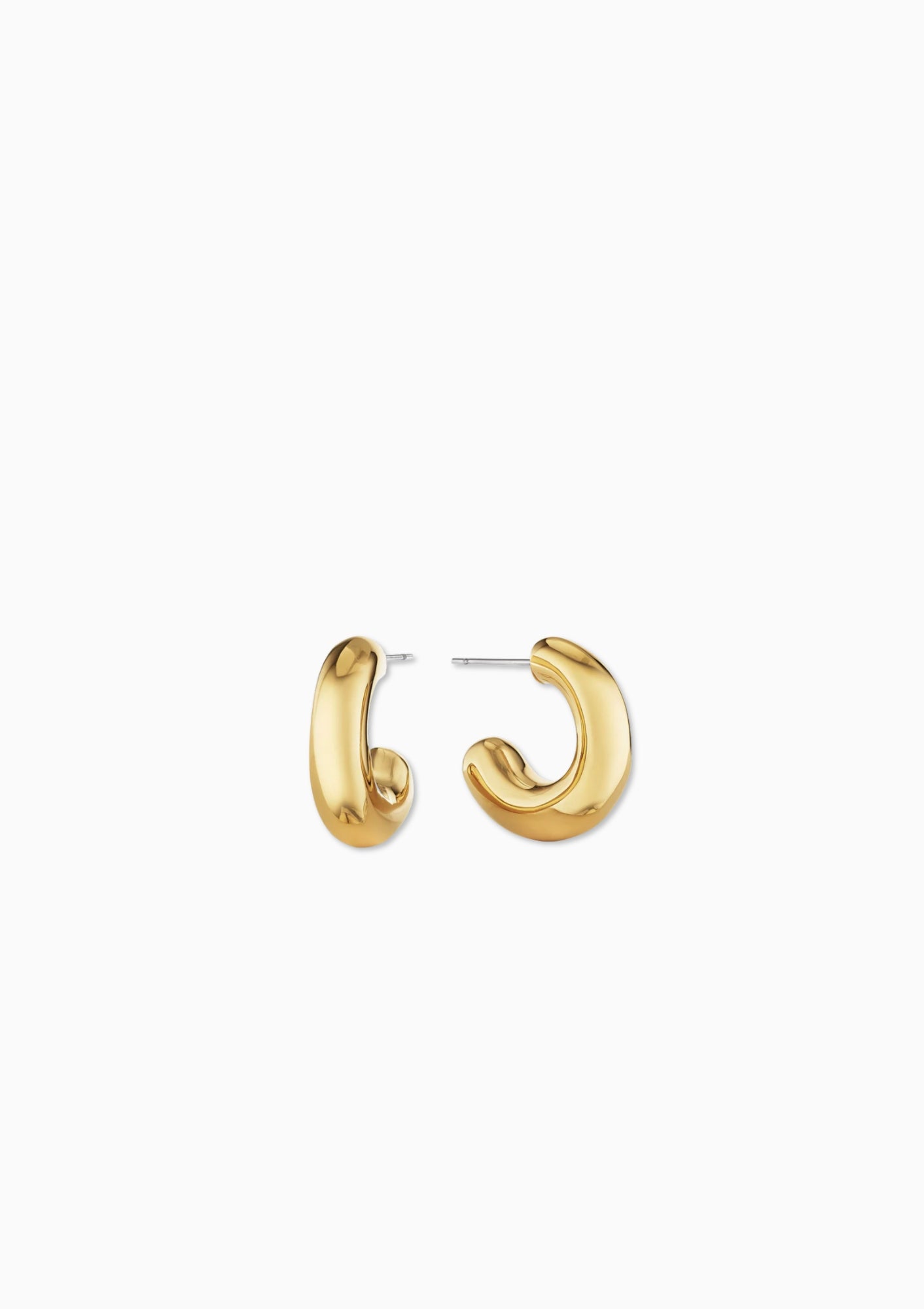 Soko Gold Chunky Dash Hoops, available at Diani.