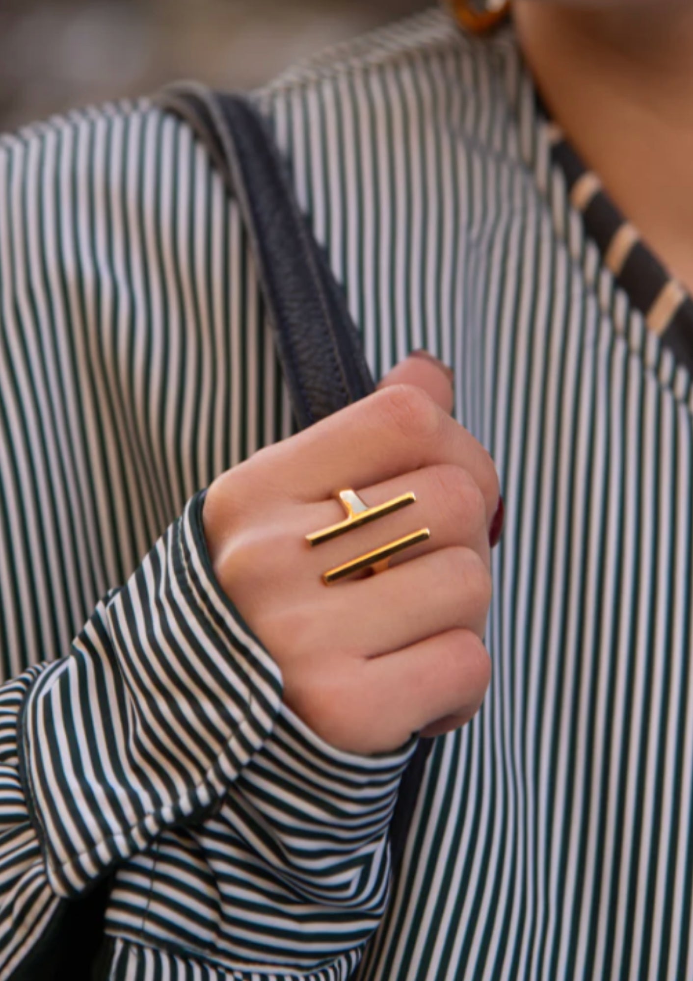 Soko Gold Delicate Bangle Bracelet, available at Diani.