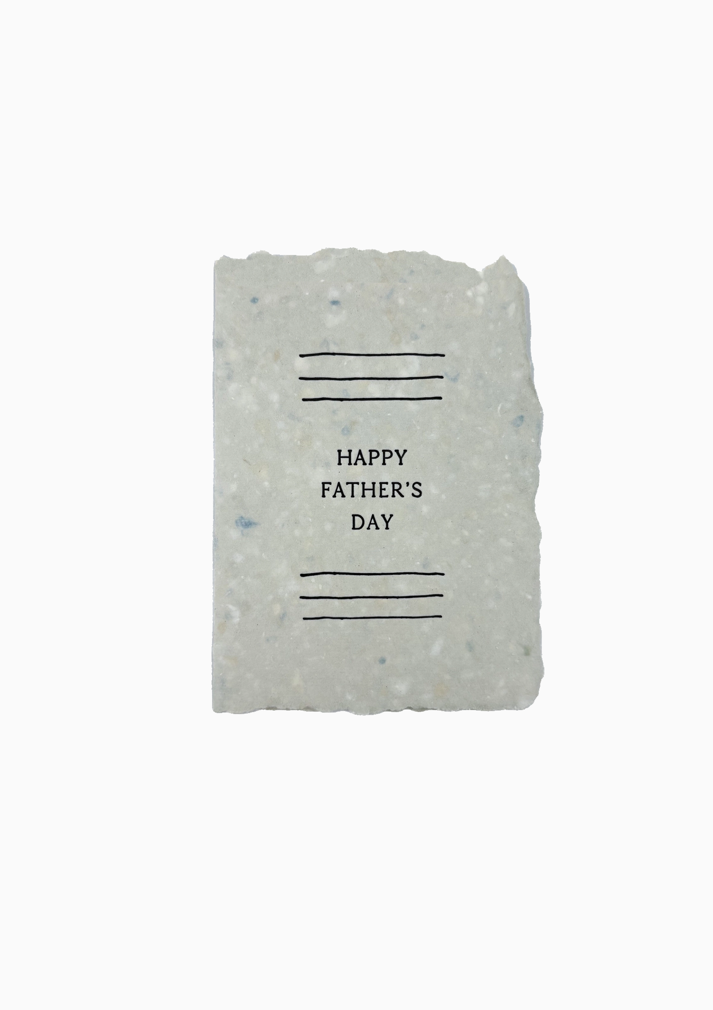 Happy Father's Day With Lines Greeting Card