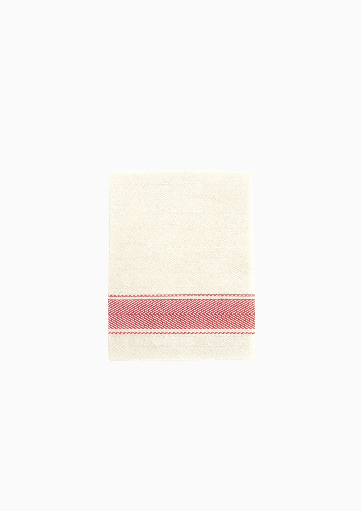 Herringbone Slim Napkins | Red, Set Of 25