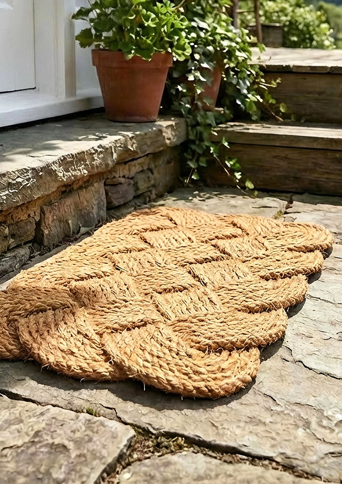 Knot-Ical Handwoven Coconut Fiber Doormat | 24" x 36"
