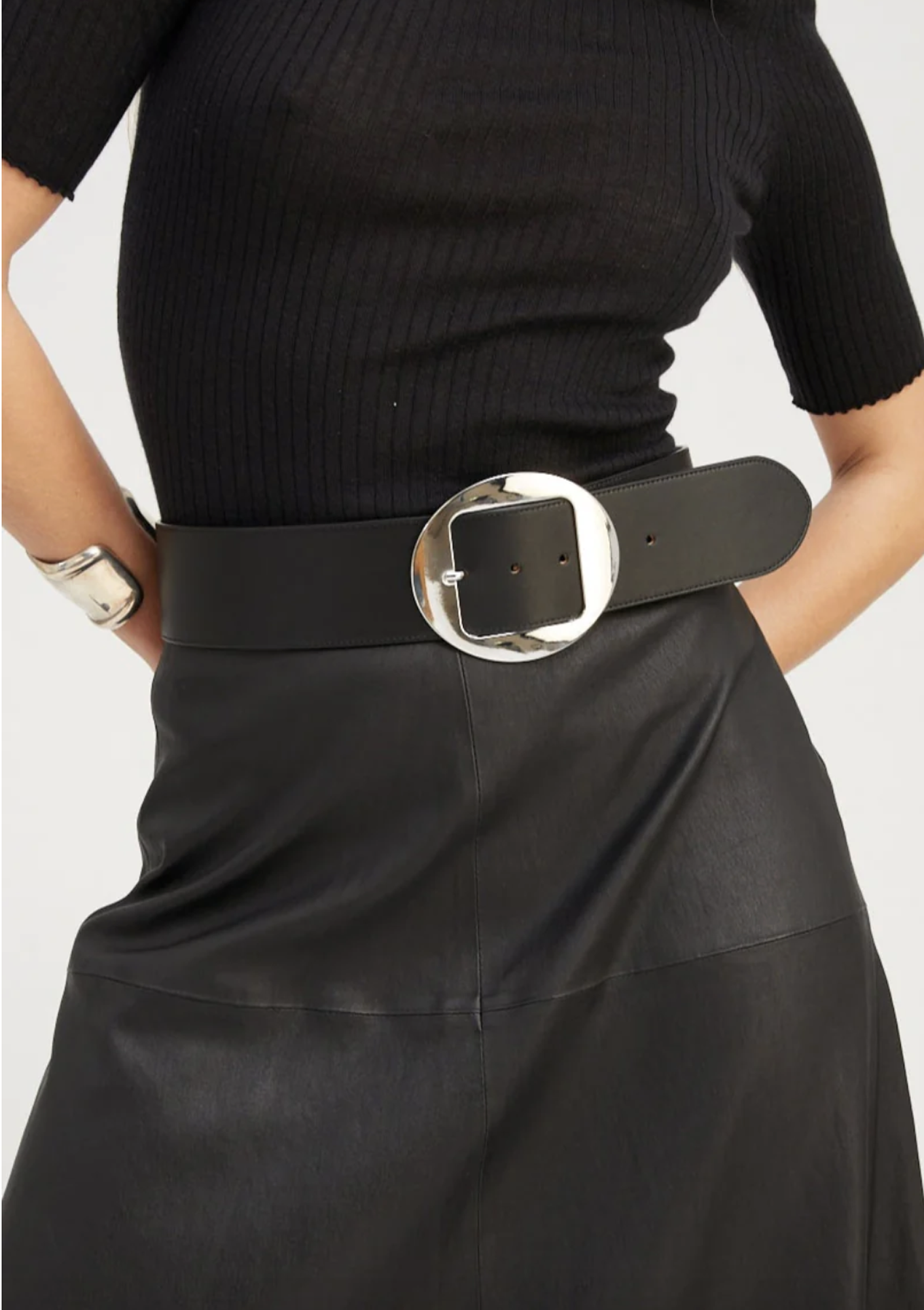 Leather Sienna Belt | Black