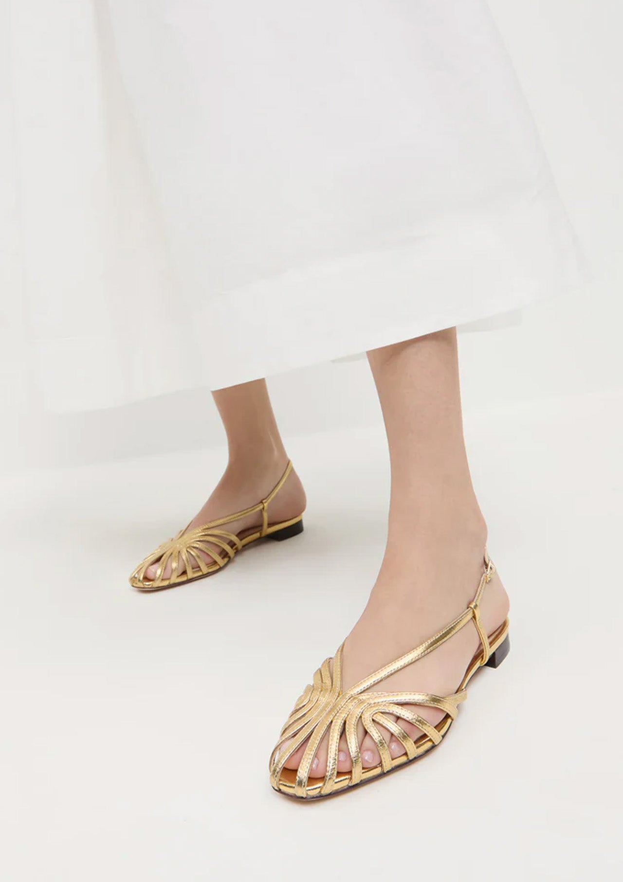 Devon Slingback Sandal | Gold