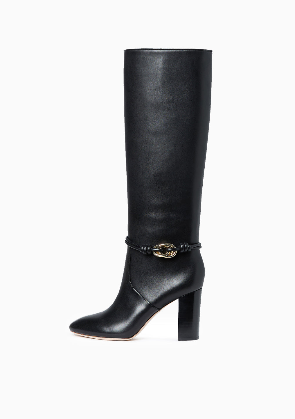 Goldy Tall Boot With Hardware | Black