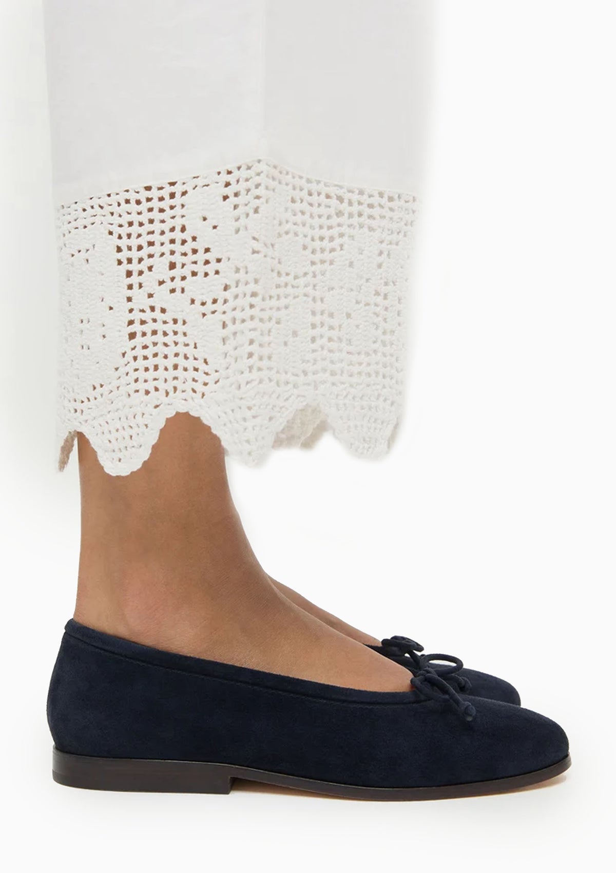 Noelle Suede Ballet Flat | Navy