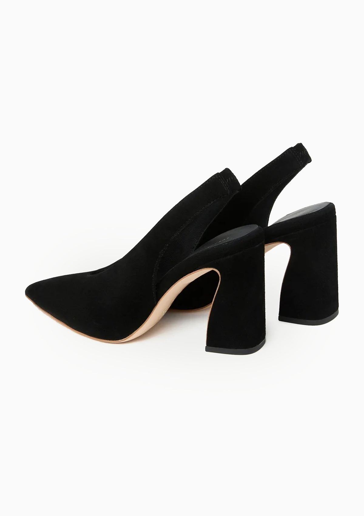 Katerina Suede Slingback Pump | Black
