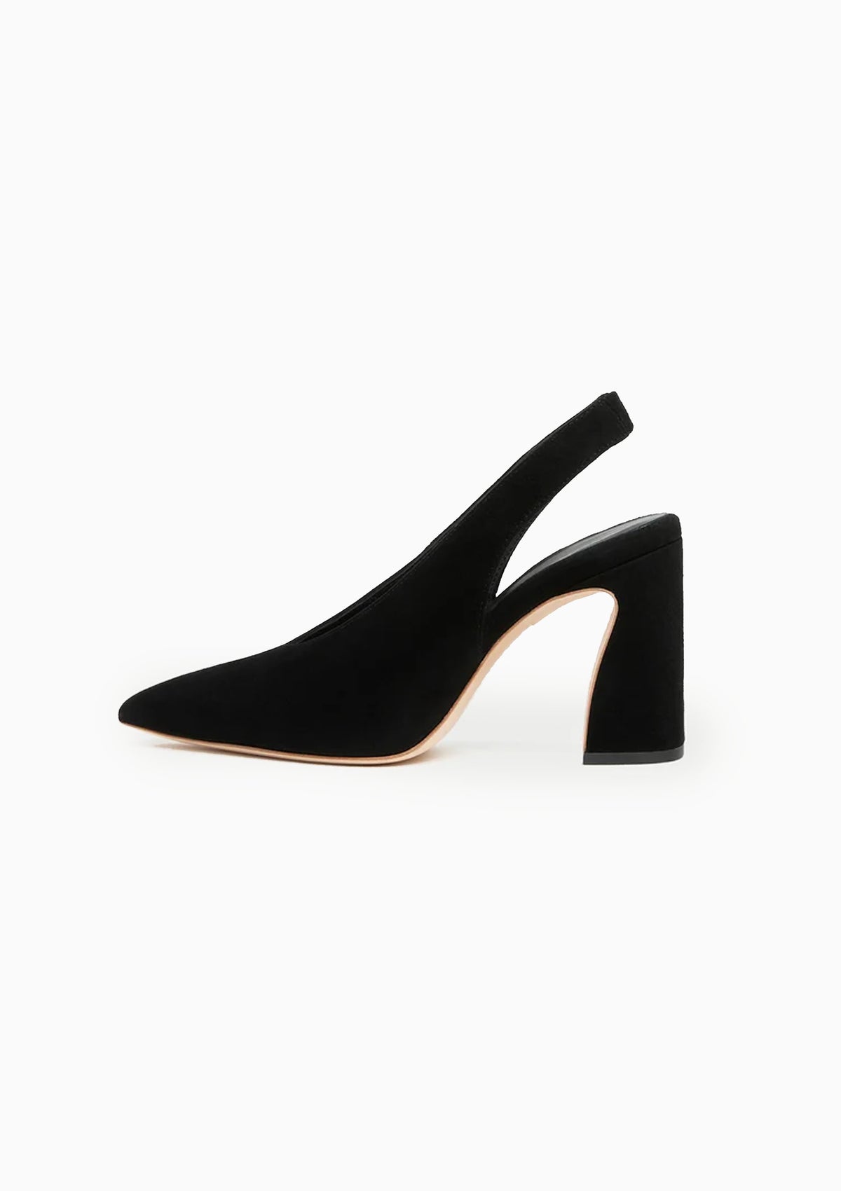 Katerina Suede Slingback Pump | Black