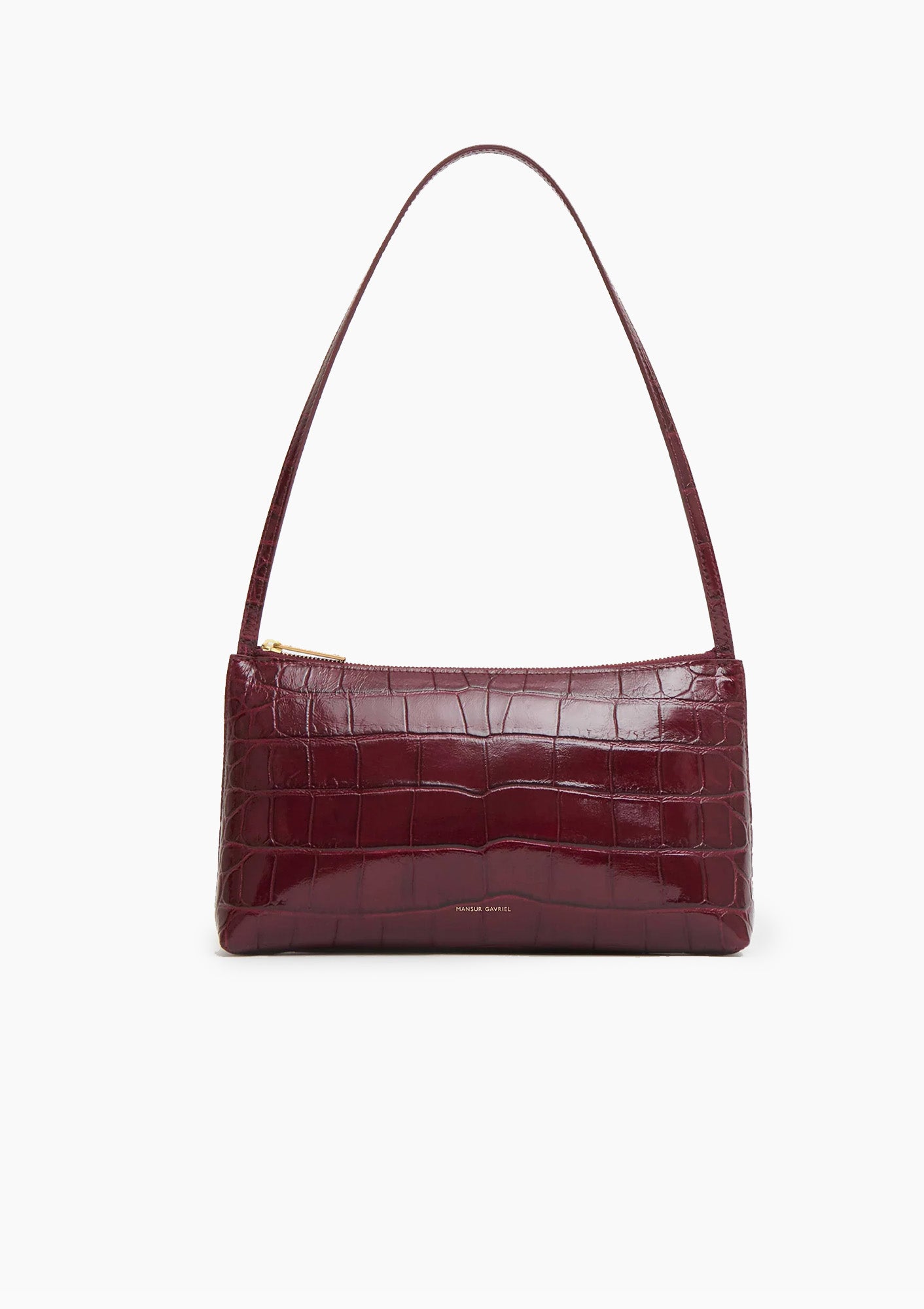 Gaia Shoulder Bag | Oxblood Croc