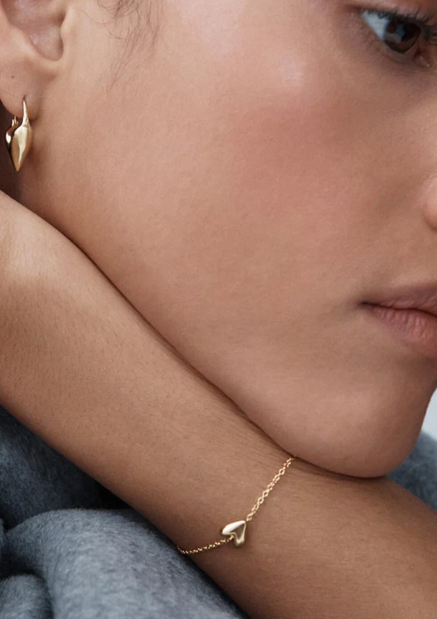 Roscida Heart Bracelet | Gold