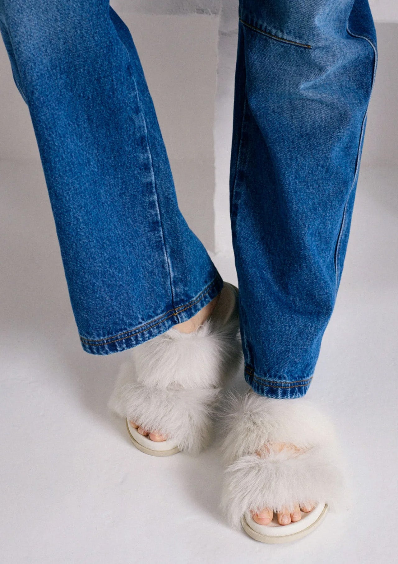 Duska Sandal | Ice Nappa Churra
