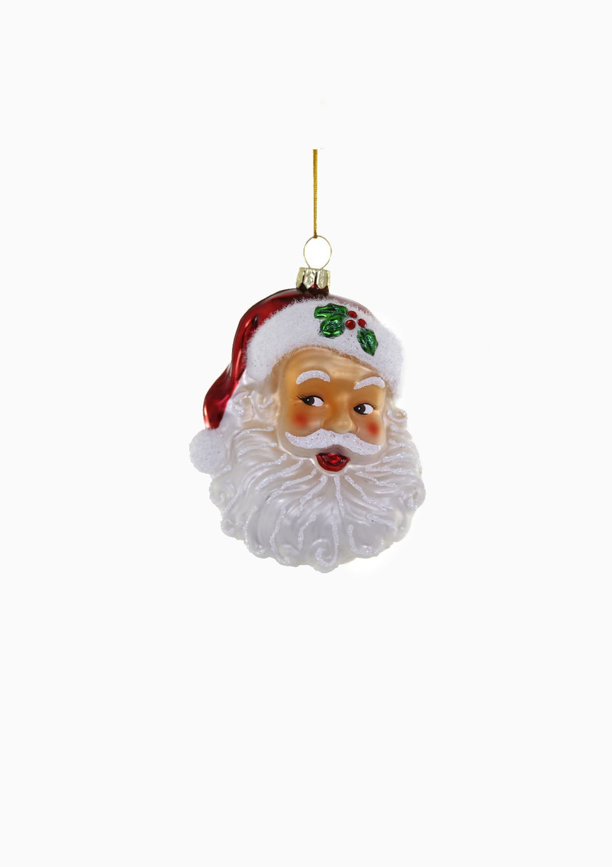 Retro Santa Ornament | Red