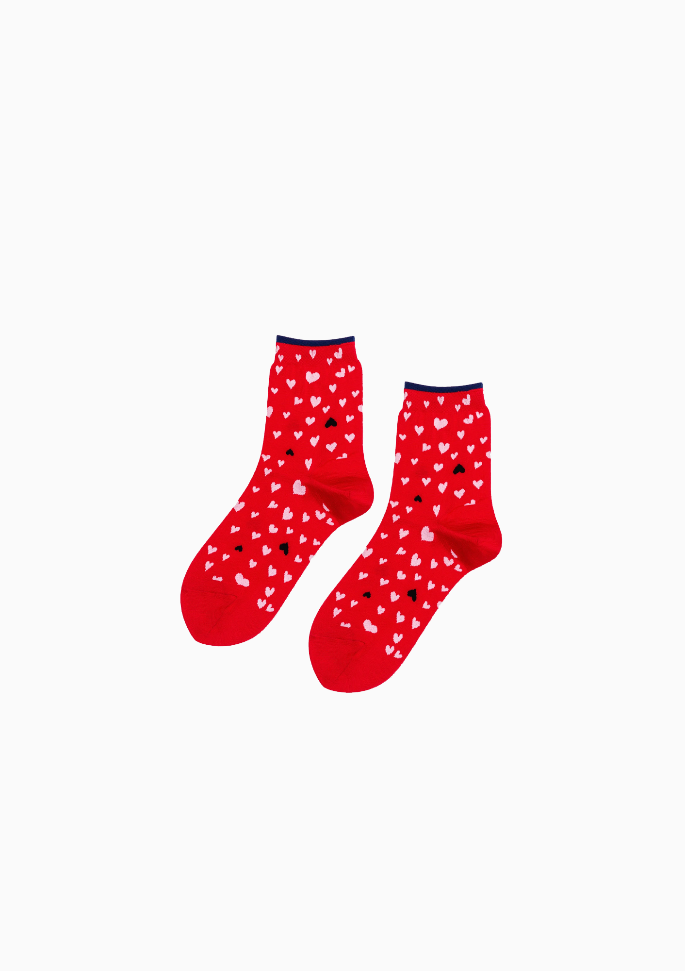 Sa Rang Short Crew Socks | Red