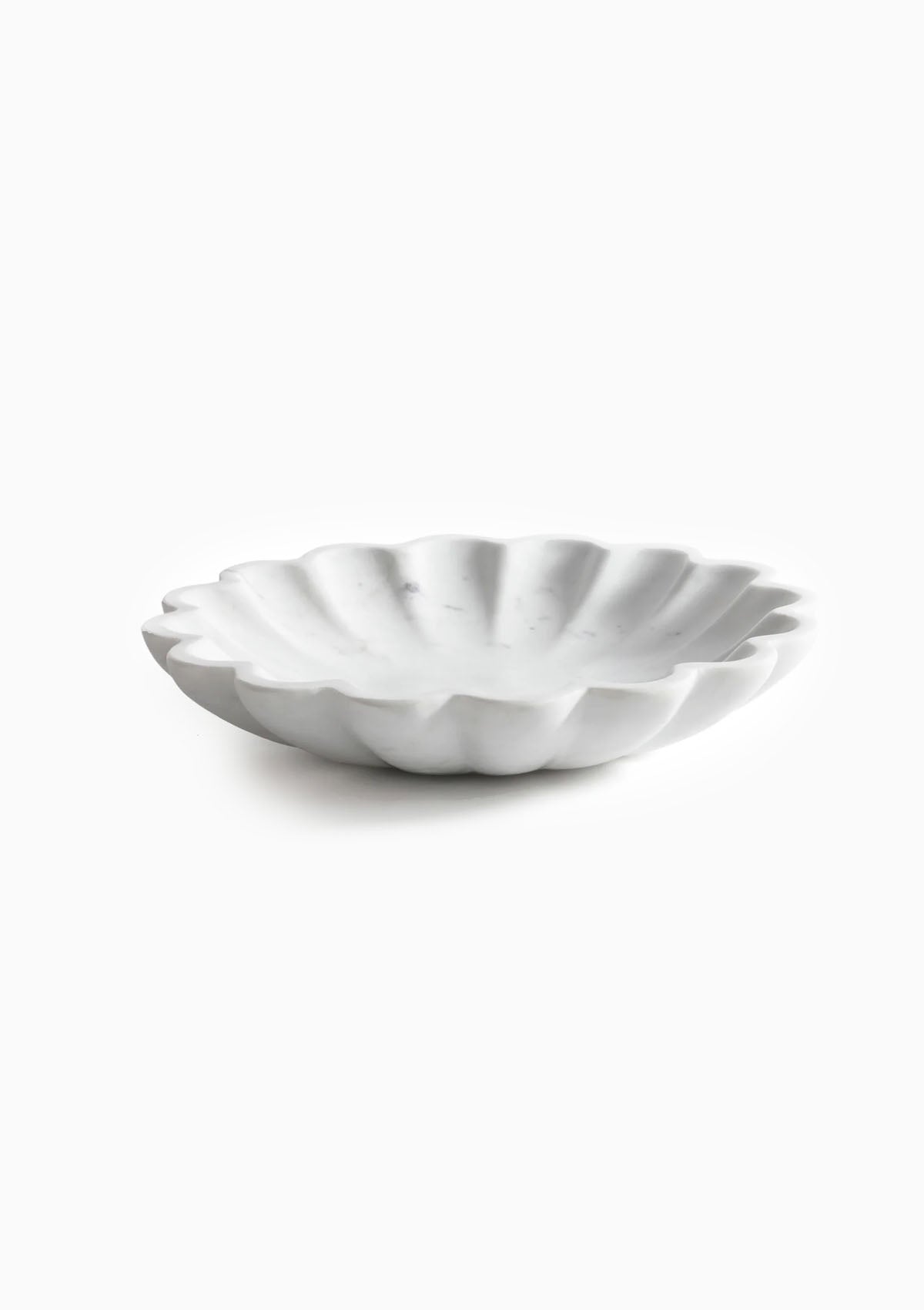Scallop Flower Marble Bowl