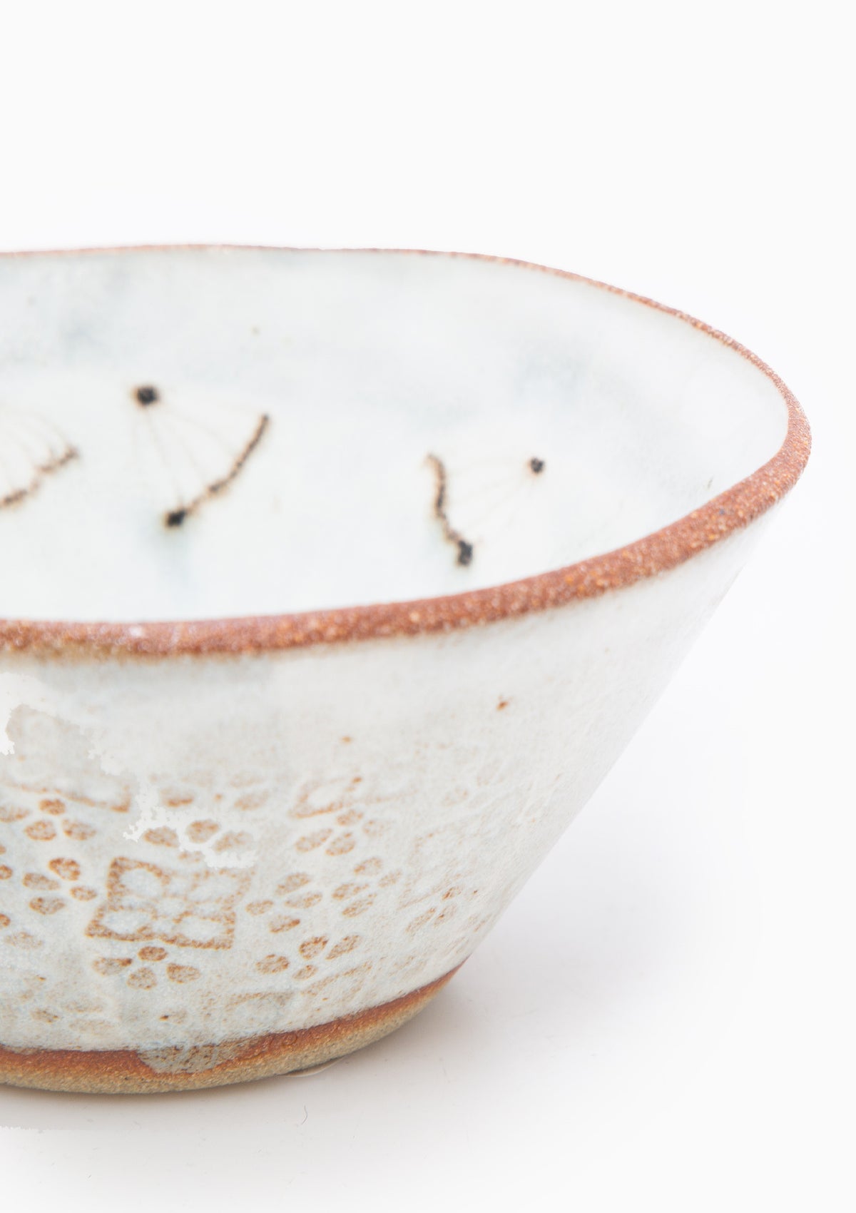 Ice Cream Bowl Wildflower Grey 6