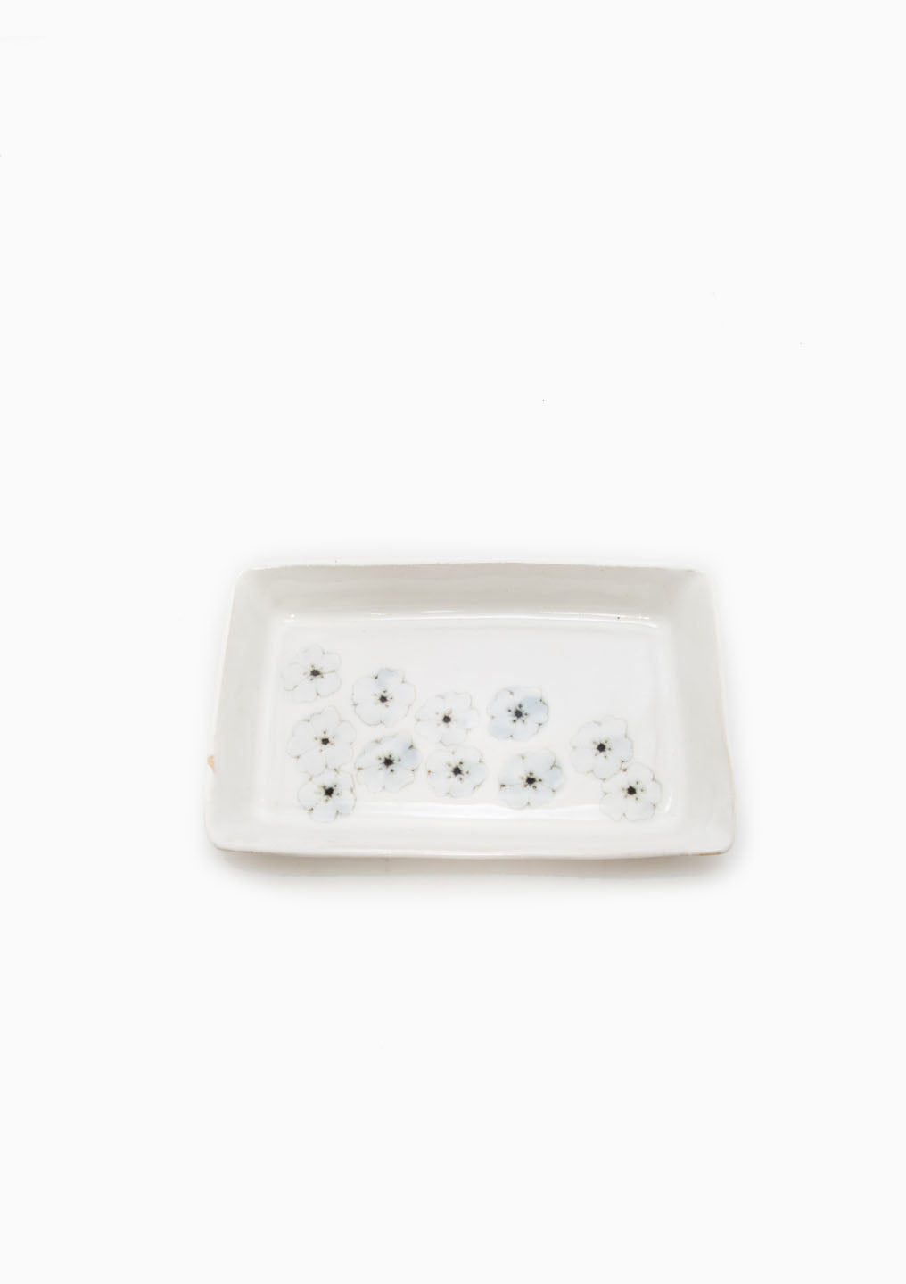 Small Rectangle Tray Wildflower Light Blue 6