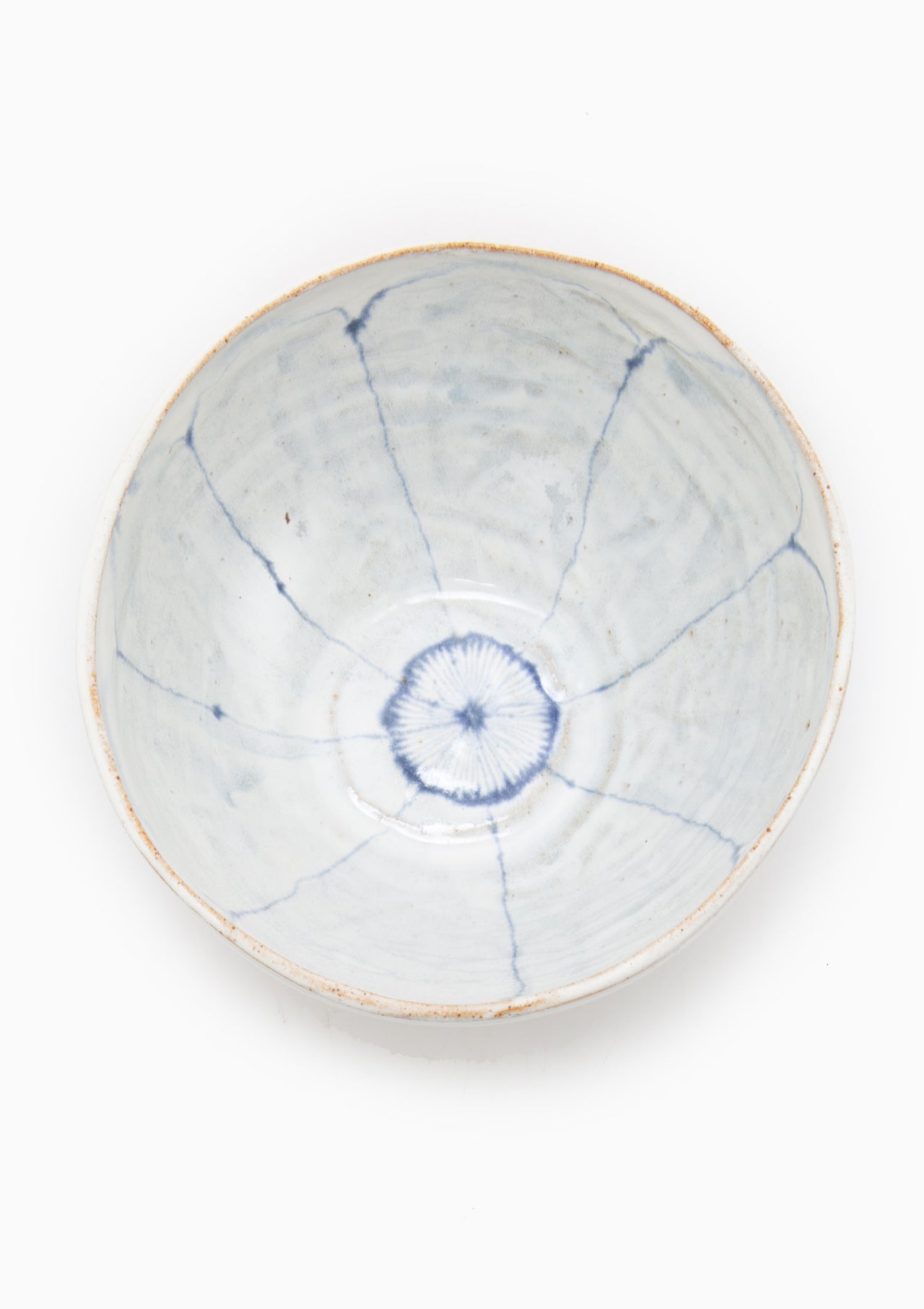 Tall Serving Bowl Wildflower Blue 1