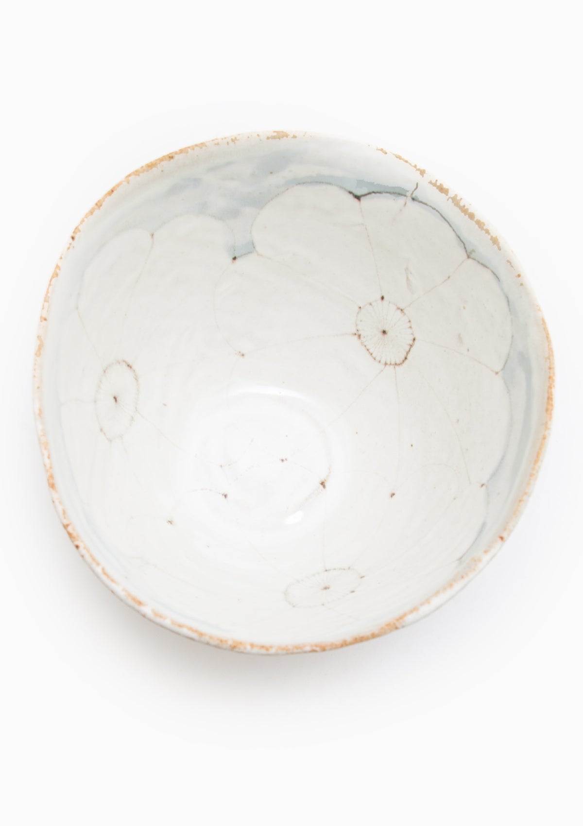 Tall Serving Bowl Wildflower Grey 5
