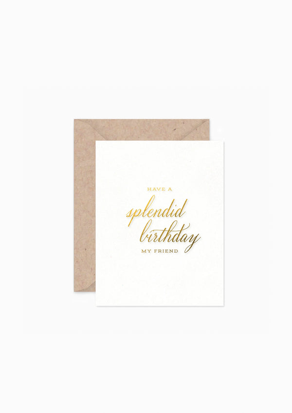 Splendid Birthday Greeting Card