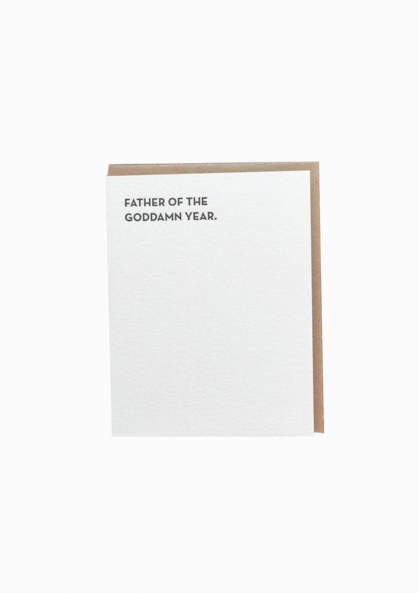 Moment Of Truth: Father Of The Year Greeting Card