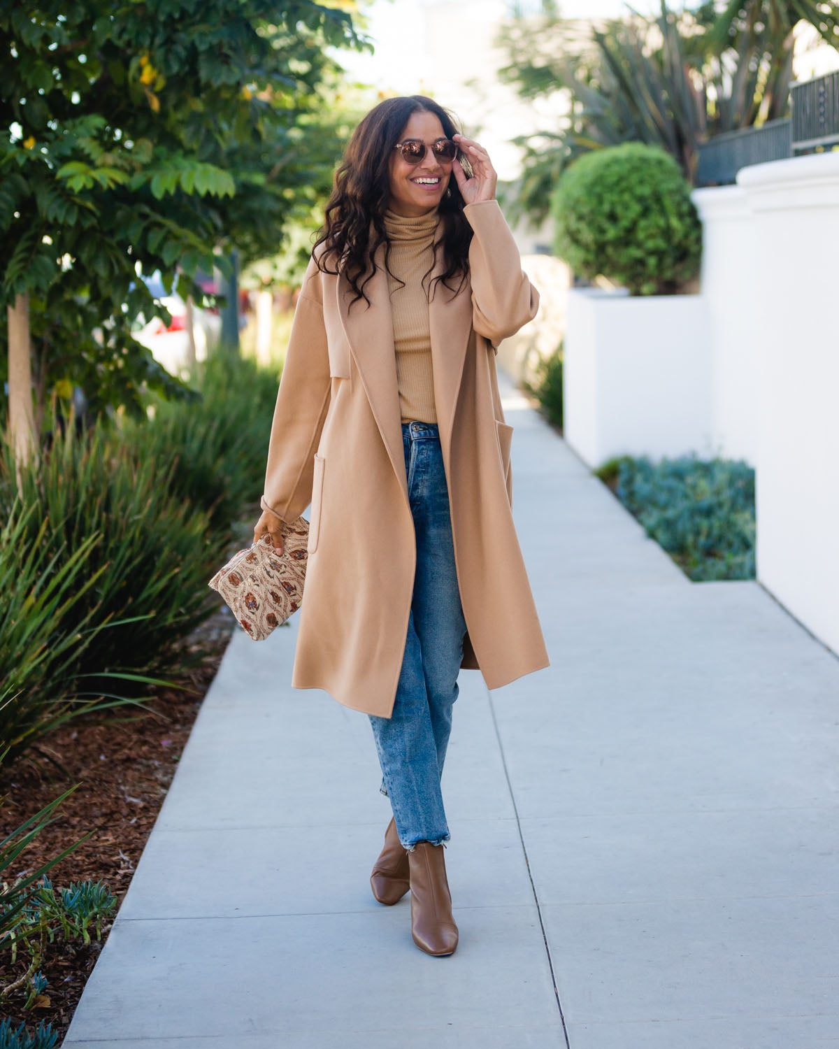 Thalia Robe Coat | Tan