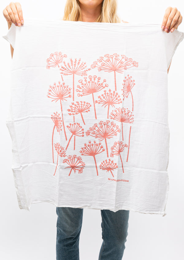 Flour Sack Dish Towel | Queen Anne's Lace