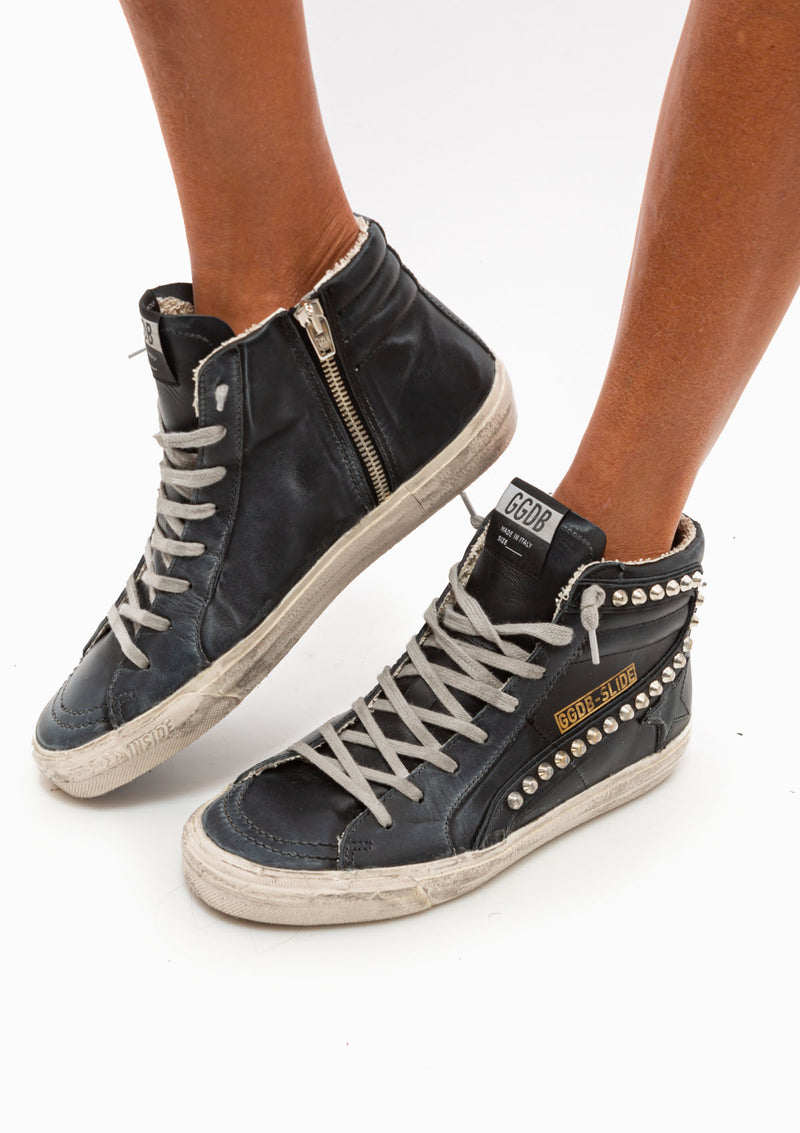 Slide Sneaker Classic Leather Slide | Black